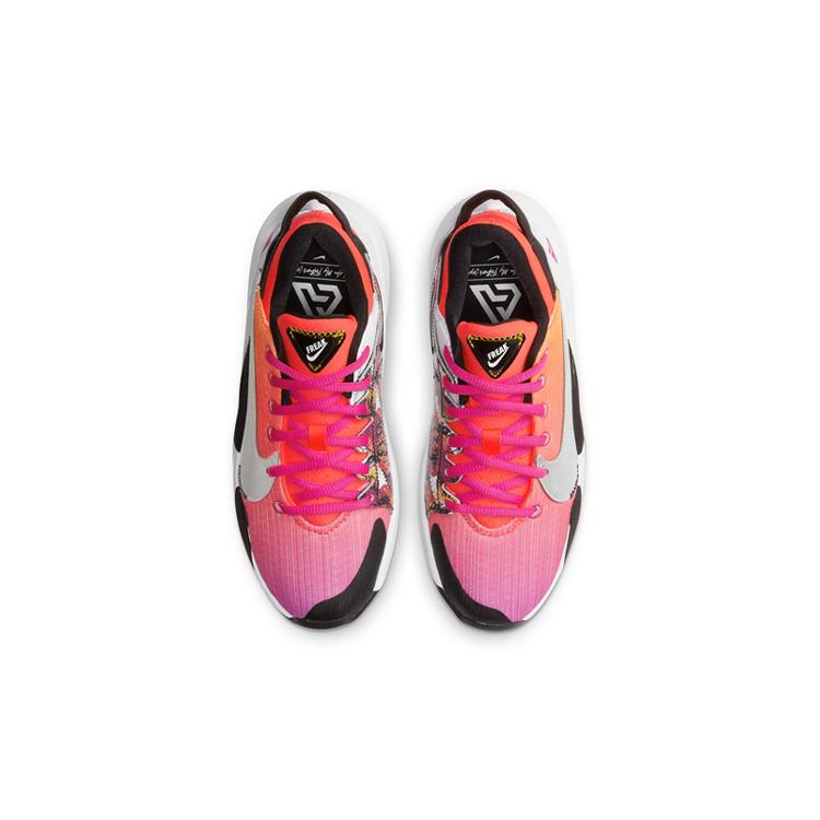New Nike Zoom Freak 2 Bright Crimson Fire Pink GS CT4592-600