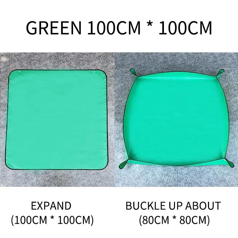 

Planting Mat 100cm Gardening Potting Pad Foldable Garden Plant Flower Pot Transplanting Waterproof Mats Plant Accessories