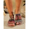 Bohemian Flat Sandals for Women - 2025 Summer New Fringe Design - Size 43 Beach Sandals