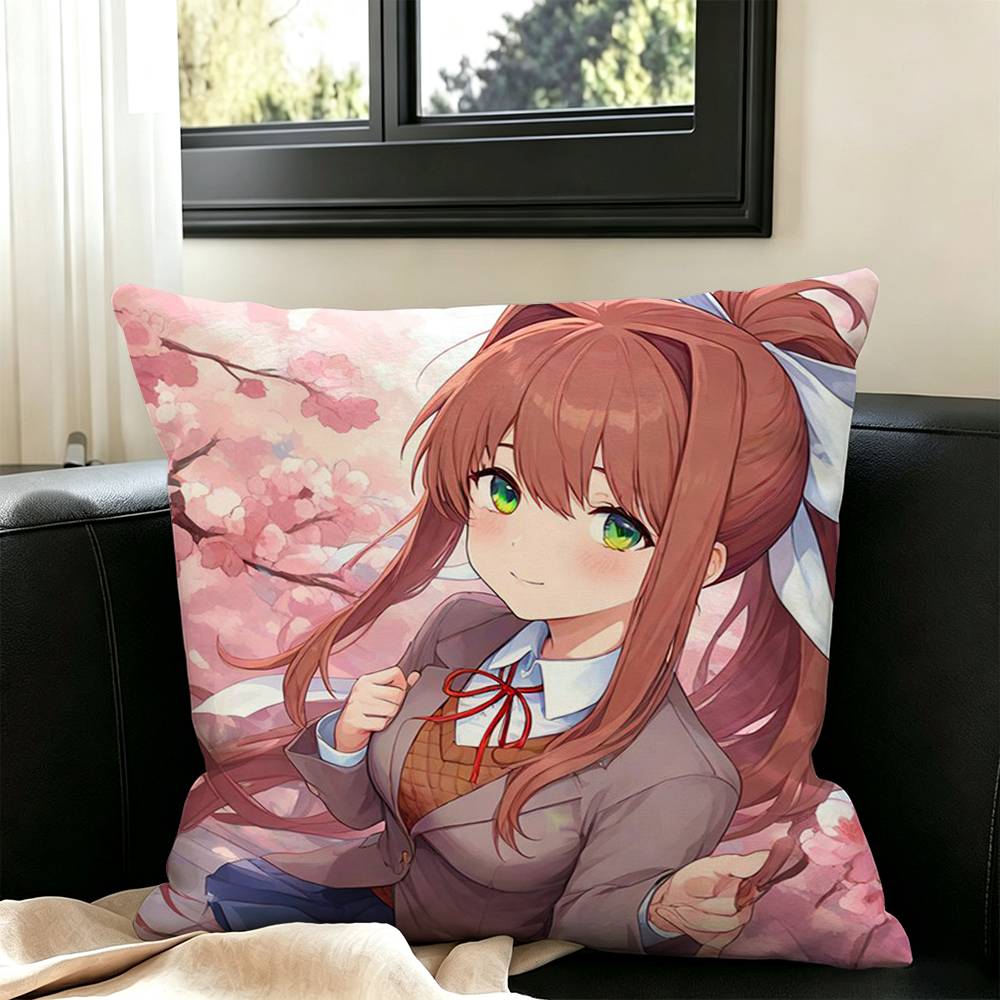 Monika Square Double-Sided printed Pillow Case Bedroom Bedside Pillow Sofa Cushion Cover