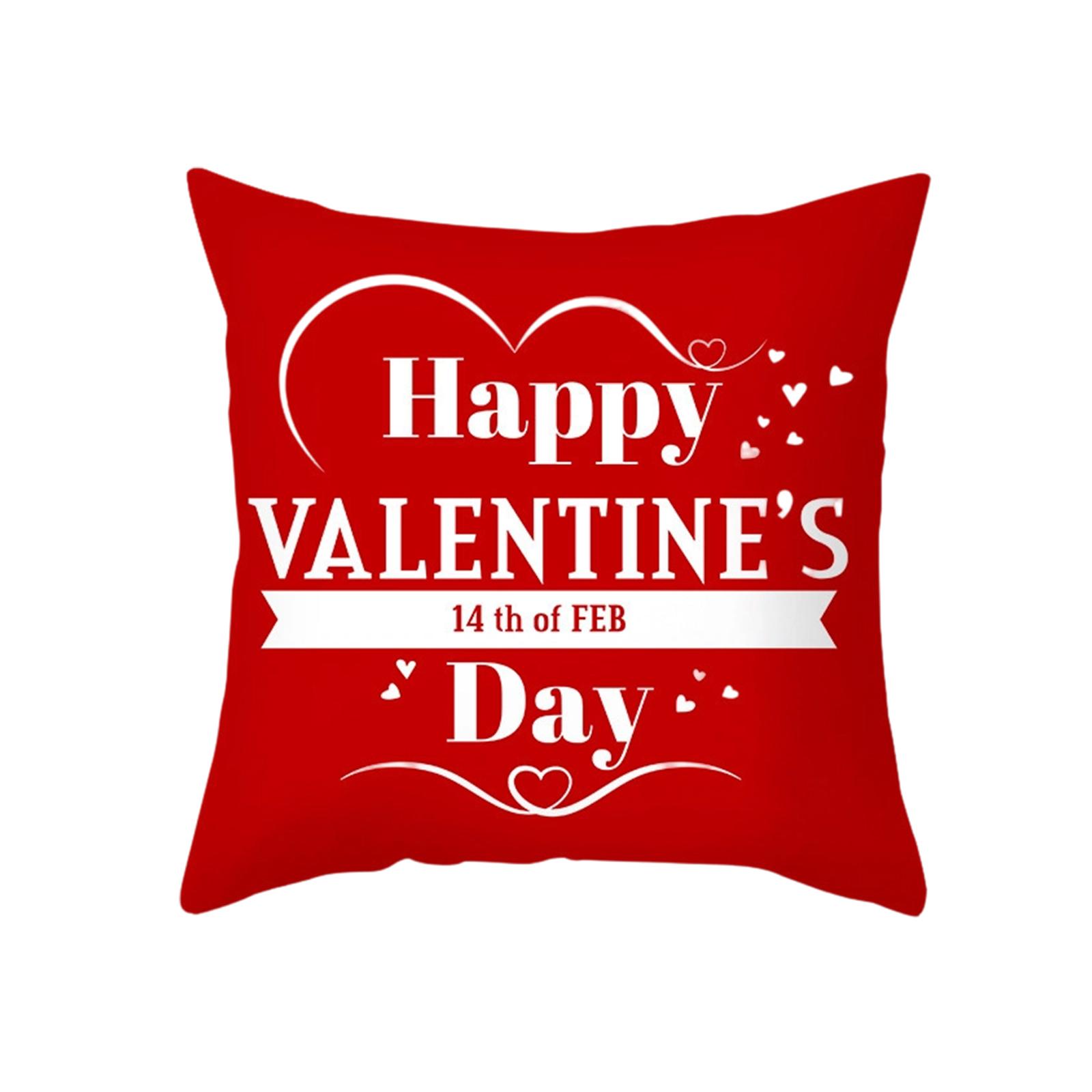 Наволочка на День святого Валентина 1771 X 1771 дюйма Тема зимних праздников Чехол для диванной подушки One Size 635₽