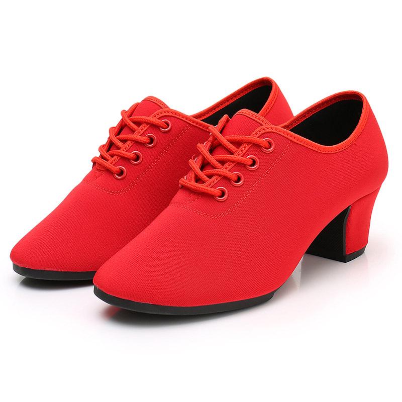 Damskie buty do tańca latynoamerykańskiego i ćwiczeń - Tkanina Oxford