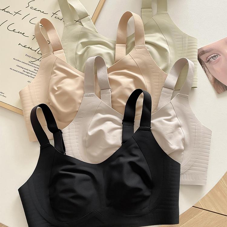 Rabbit Ear Cup Seamless Bra Women's Lifting Bra Summer Thin Design Breast Collection Anti Sagging Plus Size Soft Support Bra