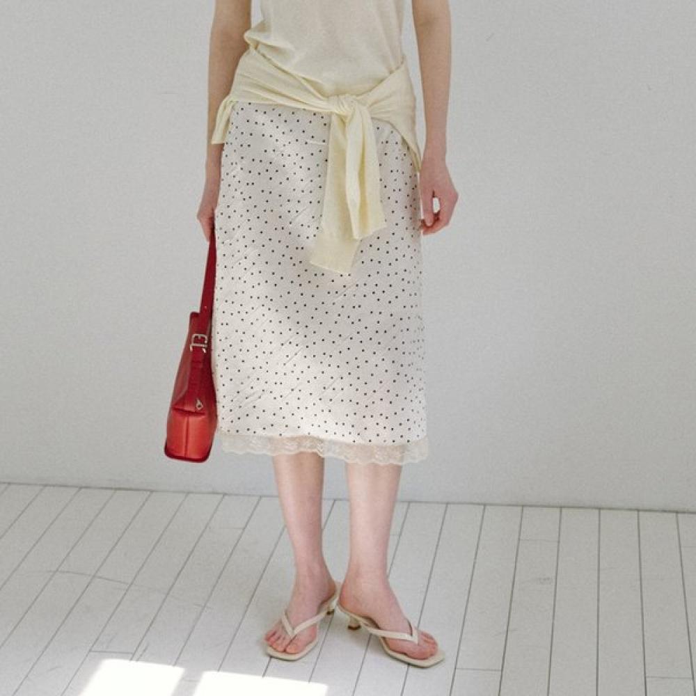 On On Dot Lace Midi Skirt New6ms512 DOT/S_01