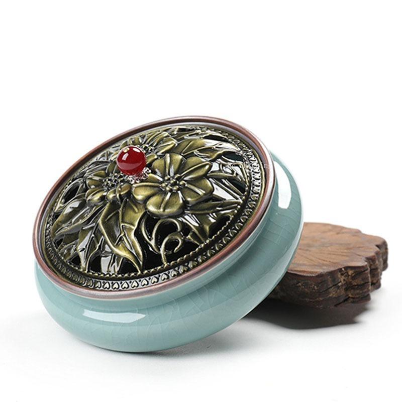 Ceramic Censer Stick Incense Holder Home Ancestral Hall Interior Zen Tea Ceremony Office Bedroom Decoration Aromath Appliances