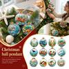 Theme Christmas Tree Ornament with Lights, Hanging Sea Decor for Holiday Xmas Tree Party
