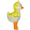 Fantasia Inflável de Animal Fofo para Performance Criativa em Festa de Halloween: Pato Amarelo de Passeio