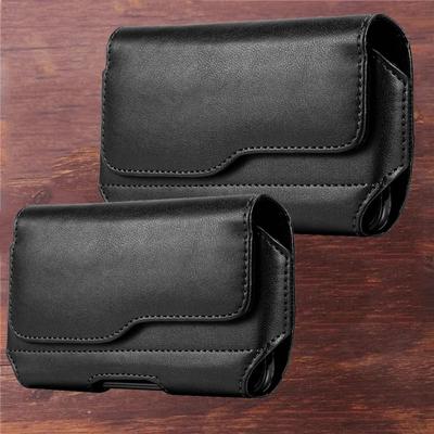 Leather Phone Holster Belt Clip Horizontal Style Phone Leather Cover Pouch  Sports Tool