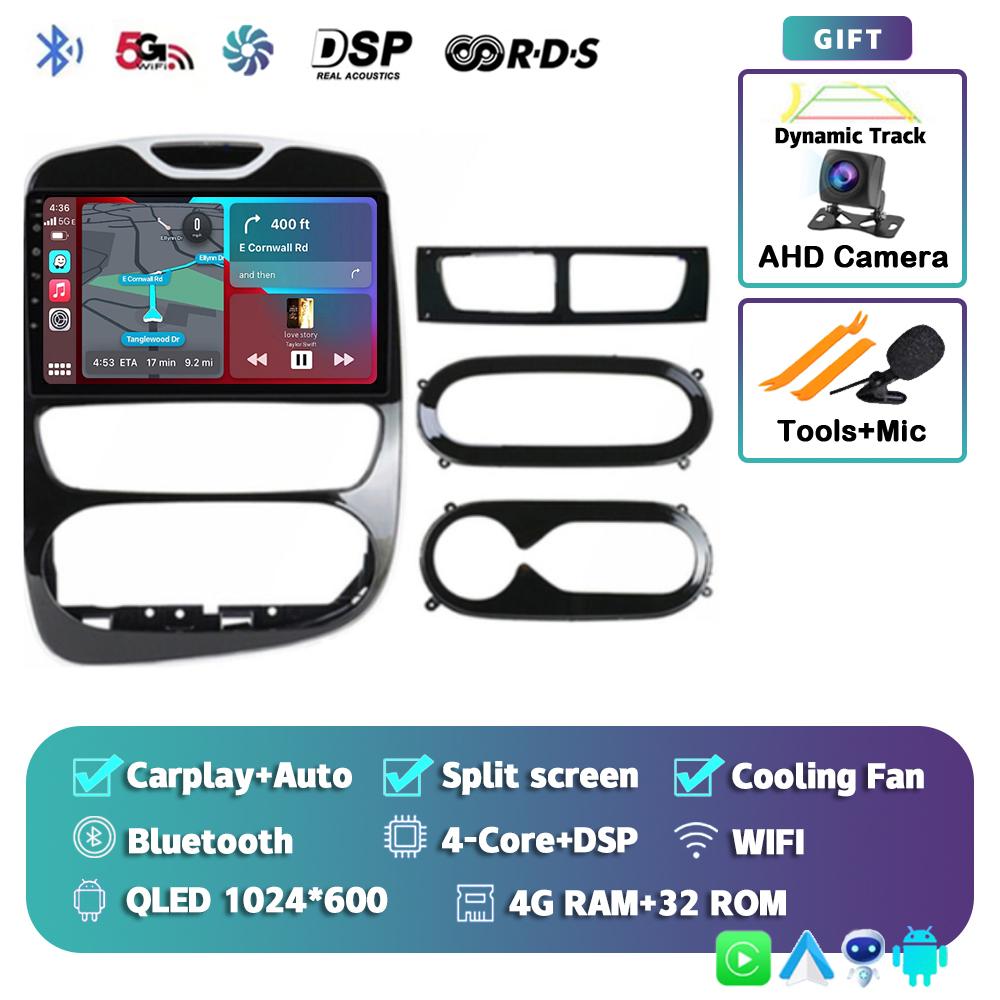 Android 14 Carplay Auto For Renault Clio 3 4 2012-2015 2016 2017 2018 Car Radio Multimedia Video Player Stereo Audio DSP 2Din BT