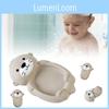 Adorable Floating Otter Bath Toy Set For Infants With Soft Rubber Material And Fun Design