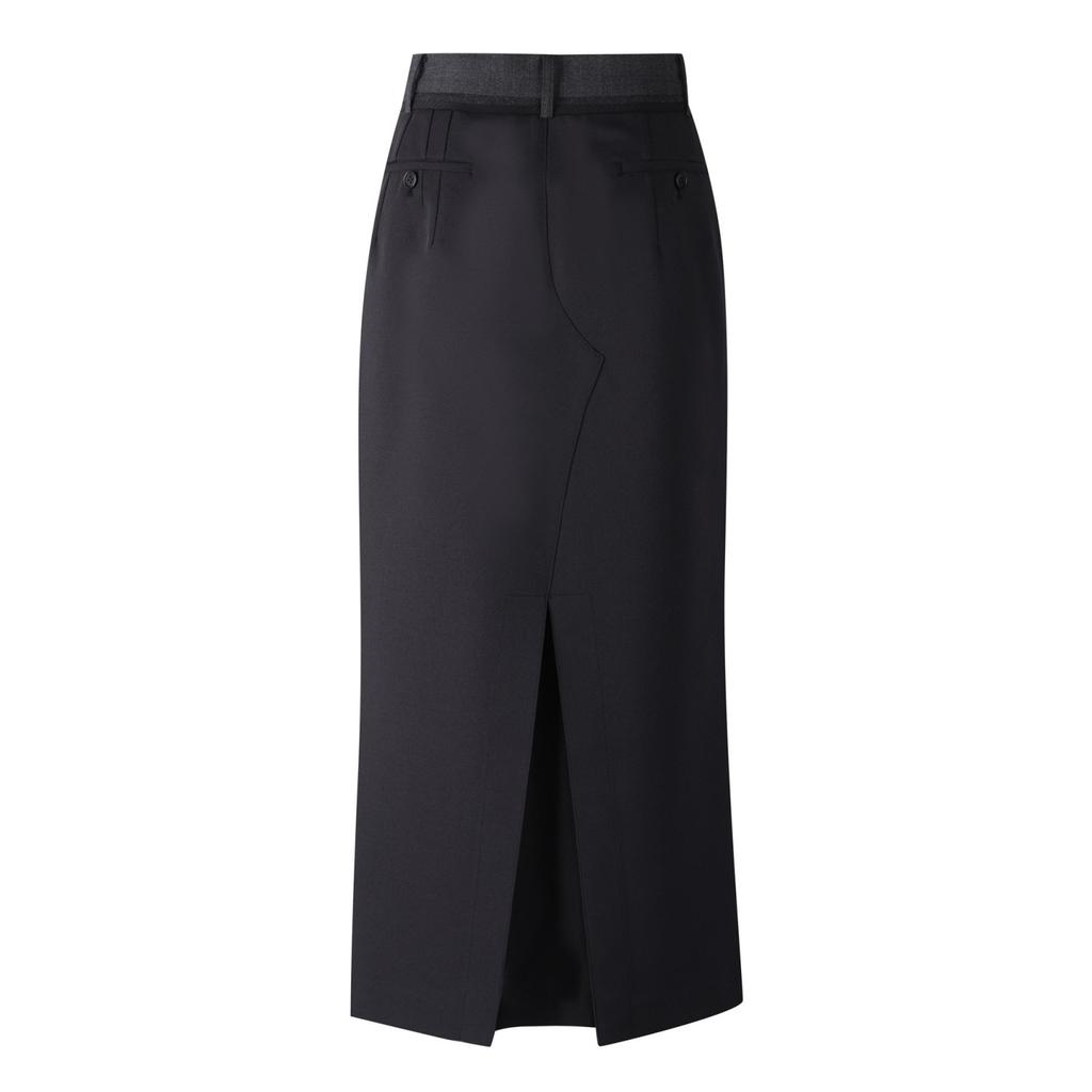 RECODE Basic Suit Long Skirt_Rqkas24525Bkx