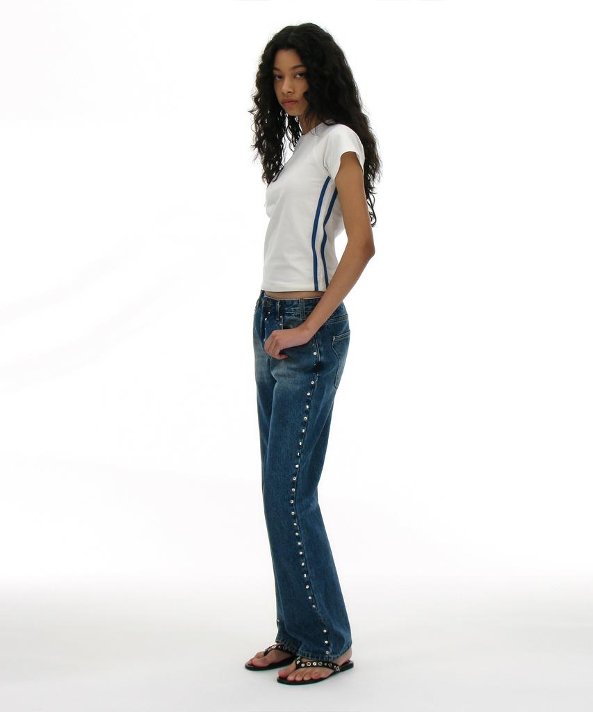 PARTIMENTO WOMEN Numbered Printed Tee_White
