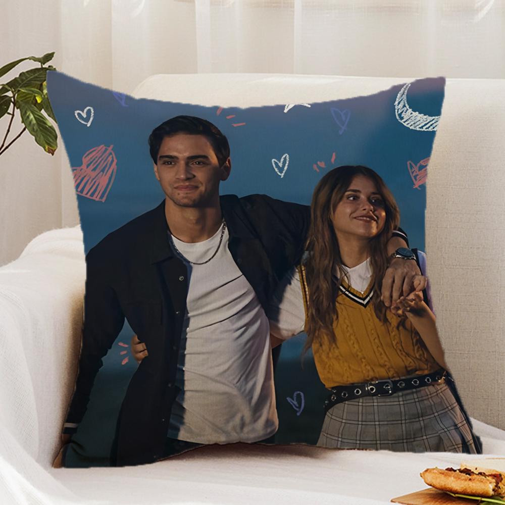 M-My Fault C-Culpa Mia Movie Cushion Cover Premium Comfort Reversible Pillow Cover - Dual - Use Design for Home & Car