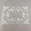 New Polyester Lace Placemat Rectangular Embroidered Decorative Dust Cover French Retro Style Table Mat
