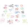 100pcs Animal Shaped Paper Clips Cute Funny Assorted Colors Metal Bookmarks Paper Clips for Books Notes