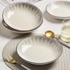 Zhishi 8-inch Square Ceramic Plates (4-Pack)