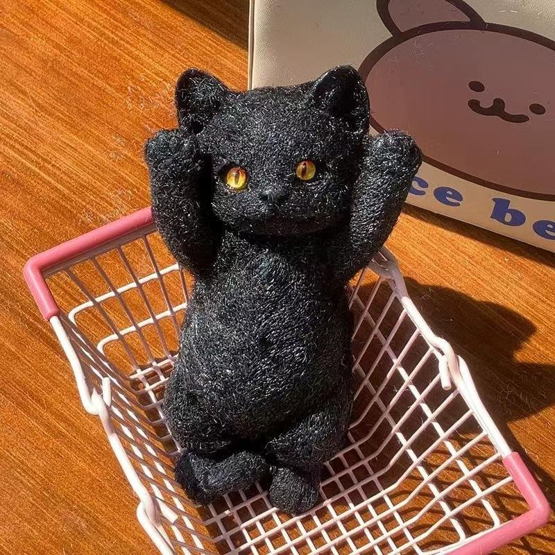 

Big Slow-Rebound Cat Taba Silicone Fuzzy Super Big Cat Kitten Handmade Squeeze Toy Mochi Toy Hand Relax Stress Release Gift 20cm