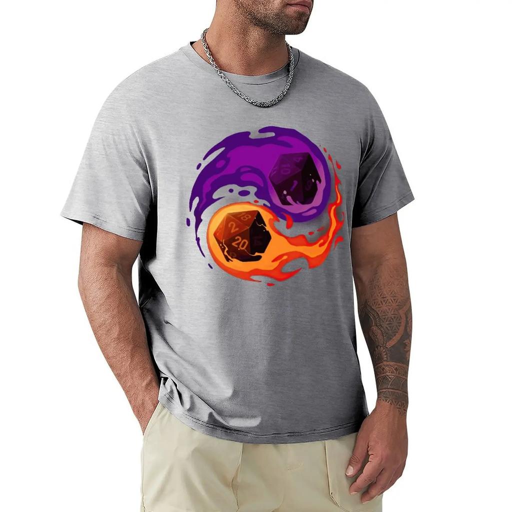 Balance Dice - Dungeon Master RPG Player - Role Playing Critical Hit Cool And Funny Short Sleeved Casual Fashion Cotton T-shirt