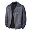 Autumn and winter youth locomotive PU leather jacket slim leather jacket lapel jacket casual men's