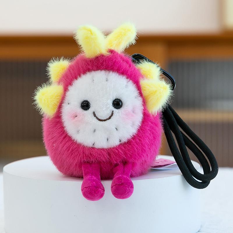 Fruit Plush Toy Mango Dragon Fruit With Soft Short Fleece For Kid Gift Collection