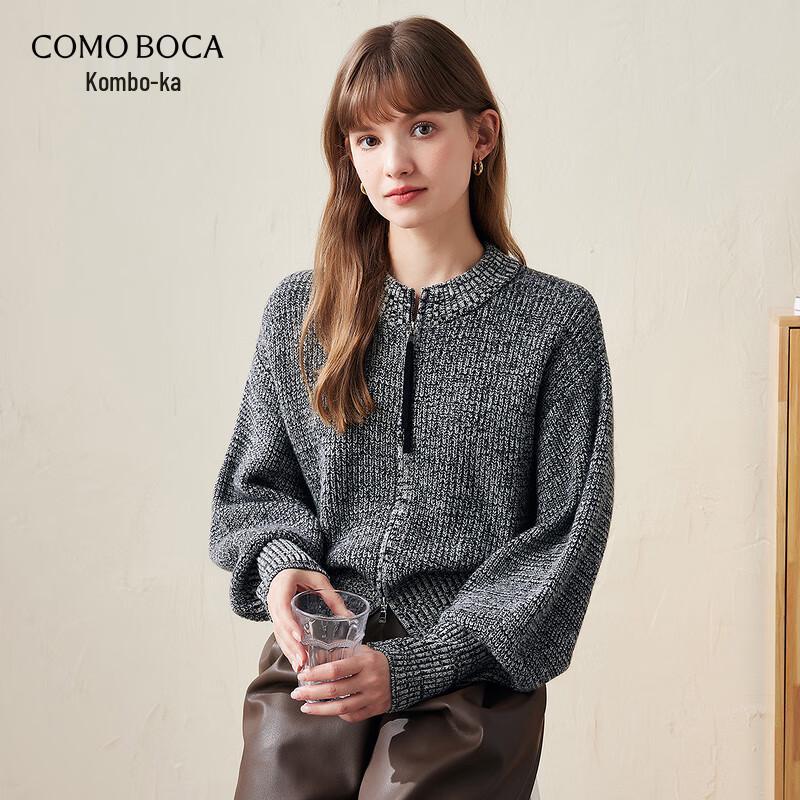 Komou Boka Women's Pure Wool Thickened Knit Cardigan