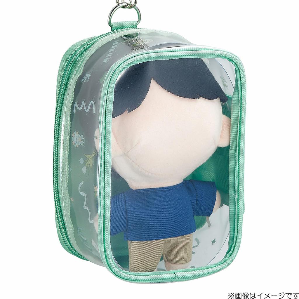 LIHIT LAB Myfa Oshikatsu Plush Toy Decoration Box Pouch Powder Blue A3306-14
