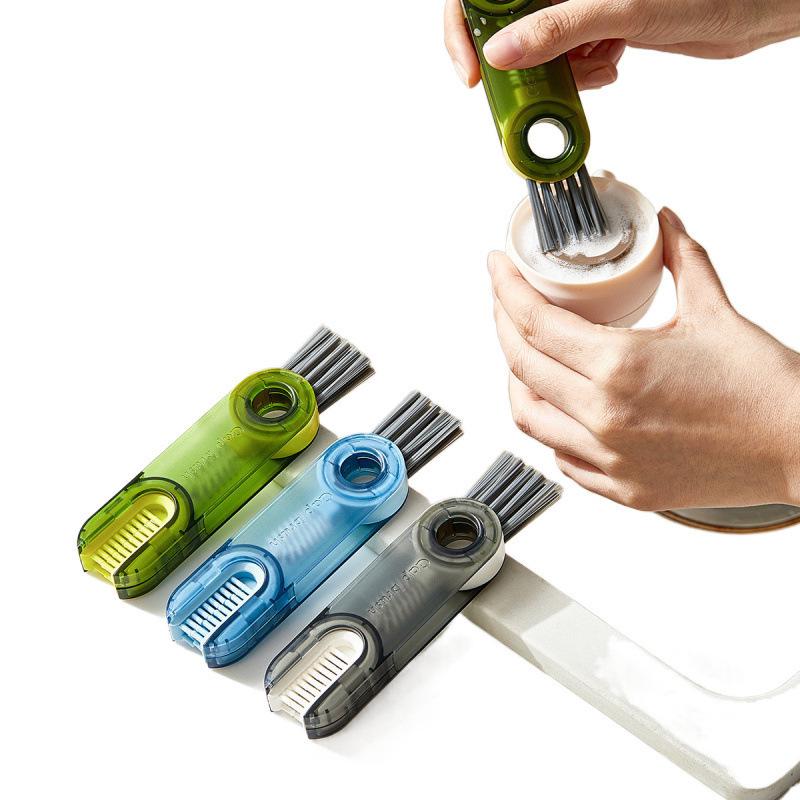 3-in-1 Cleaning Brush for Cups: Versatile Brush for Water Bottles, Insulated Cups, Baby Bottles, and Lids.