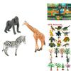 Colorful 12pcs Kids Toys Small Plastic Figures Ideal For Educational Safari And Ocean Exploration