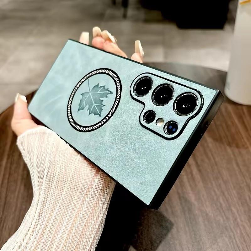 Retro Ledertasche für Samsung Galaxy S25 S24 S23 S22 S21 Note 20 Ultra FE Note20 S 25 24 23 S24FE für Magsafe Magnetabdeckung