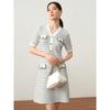 JOEONE ANNAKOU Chic Textured Knit Sweater Dress