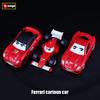 Bburago 1:43 Ferrari Officially Licensed Q-Version Cute Toy F1 F10 599 Gtb Alloy Luxury Car Die-Casting Car Model Toy Gift