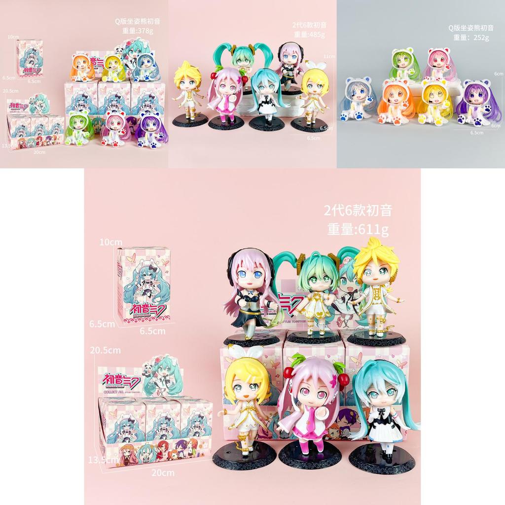 Hatsune Miku Pvc Figurine Collection Set With Assembly For Anime Enthusiasts And Display