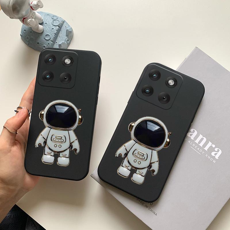 For Moto X70 Air Edge 70 Case Fashionable Cartoon Astronaut Stand Dustproof Smooth For Motorola Edge 70 X70 Air Back Cover