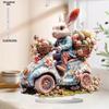 Bunny Tabletop Ornament Easter - 2D Flat Acrylic Desktop Ornament, Wall Decor Art, Four Seasons Decoration, Novelty Home Decor, Perfect Durable