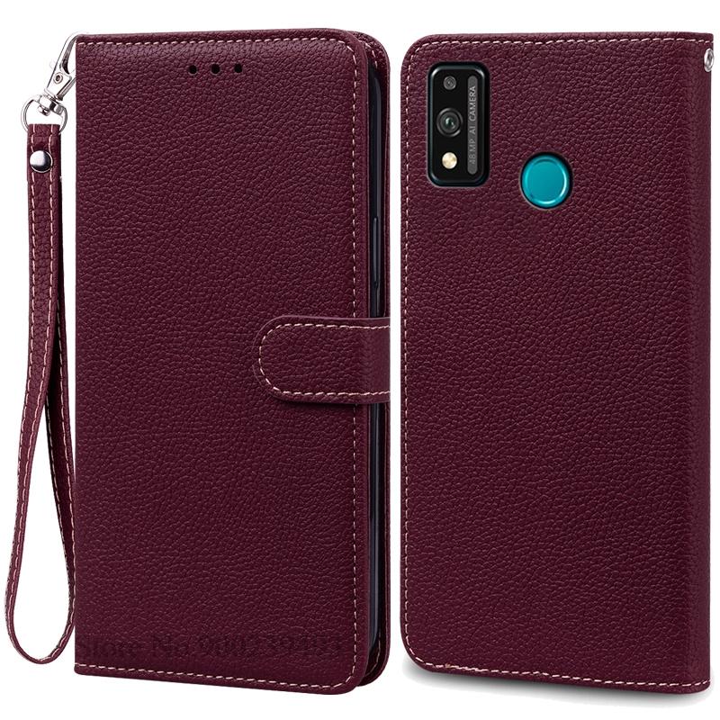 For Honor 9X Lite Etui Lær Flip Lommeboketui For Honor 9X Lite JSN-L21 JSN-L22 JSN-L23 Deksel Honor 9 X Lite Telefonetui Fundas