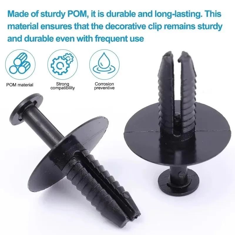 10-50sets Bumper Trim Buckles Cars Rivet Clips Doors Sill Fixing Clips Wheel Arch Clip for Mercedes-Benz BMW357 Auto Accessories