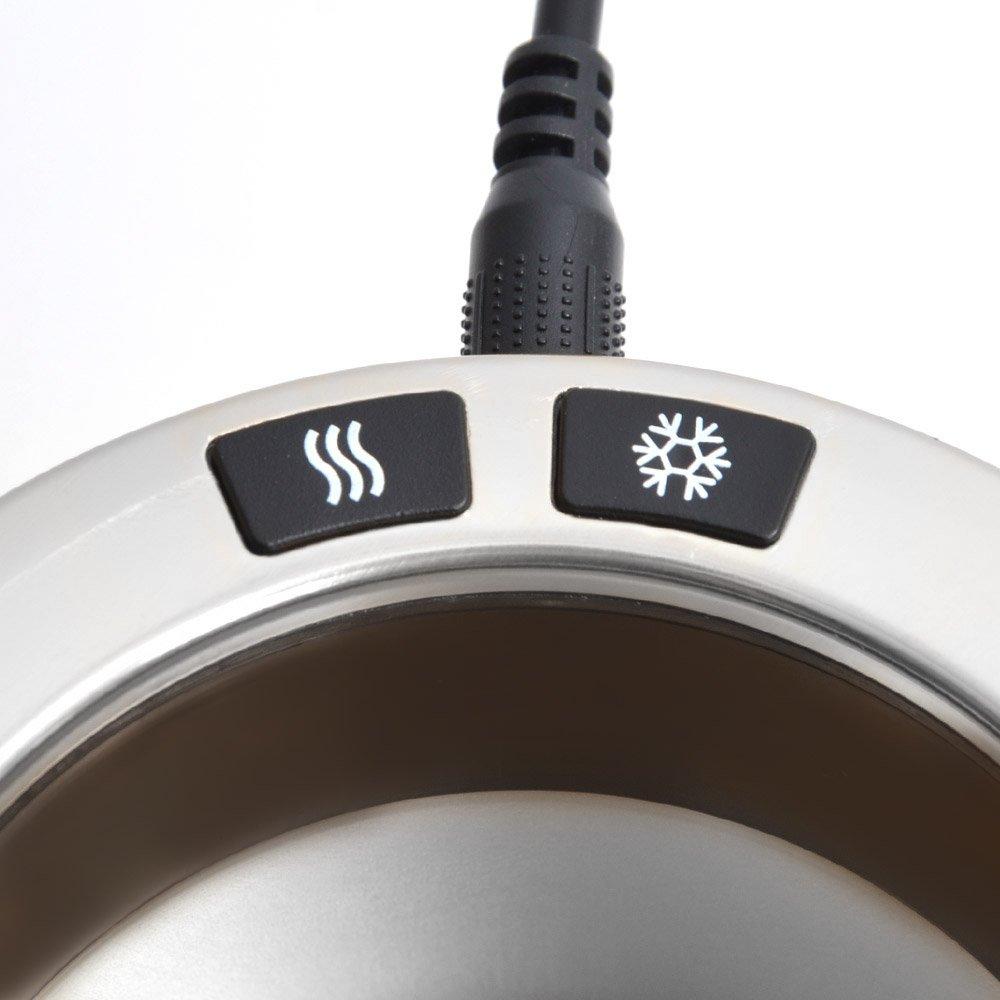 Sanko Car Drink 12V Cigarette WCBFCCPB Hot/Cold Holder, Lighter, Black,