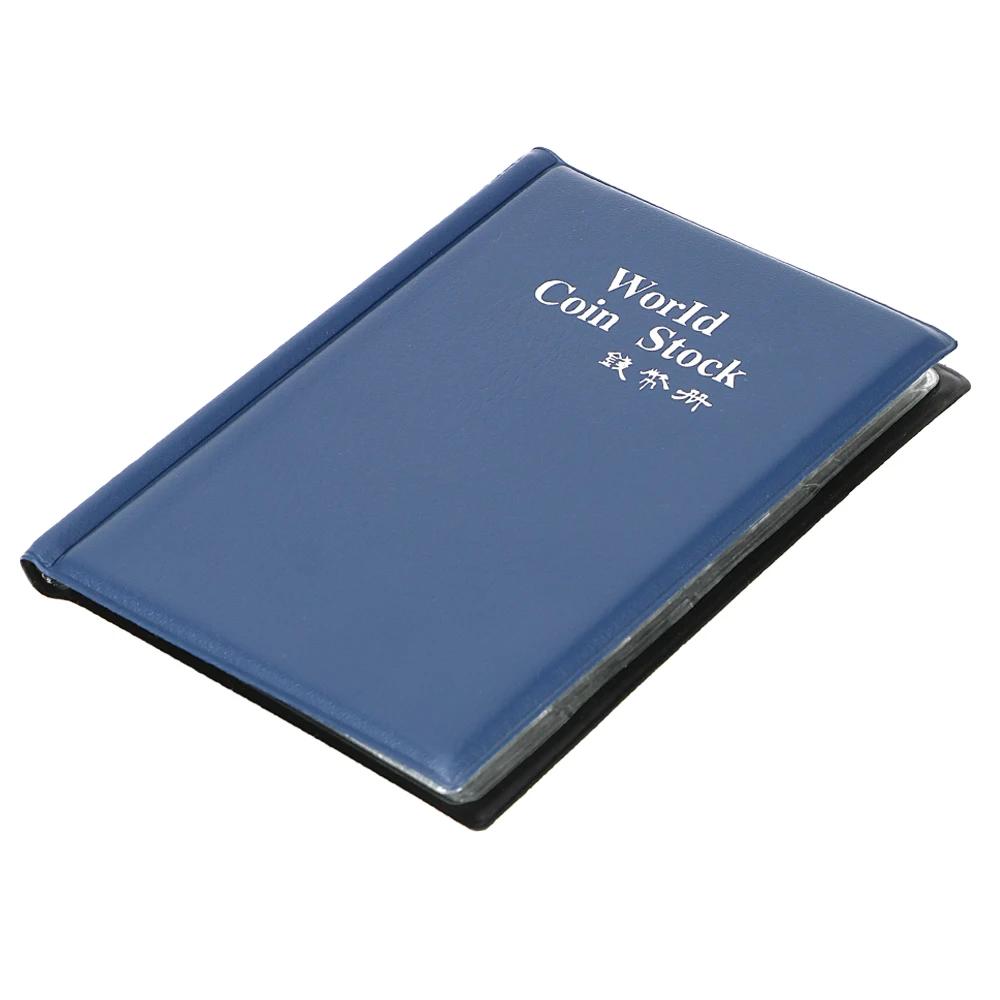 

Для коллекционера, держатель для монет, альбомы, мини-сумка для хранения монет, органайзер для сбора денег, 120 карманов, коллекция монет, альбом, книга синий