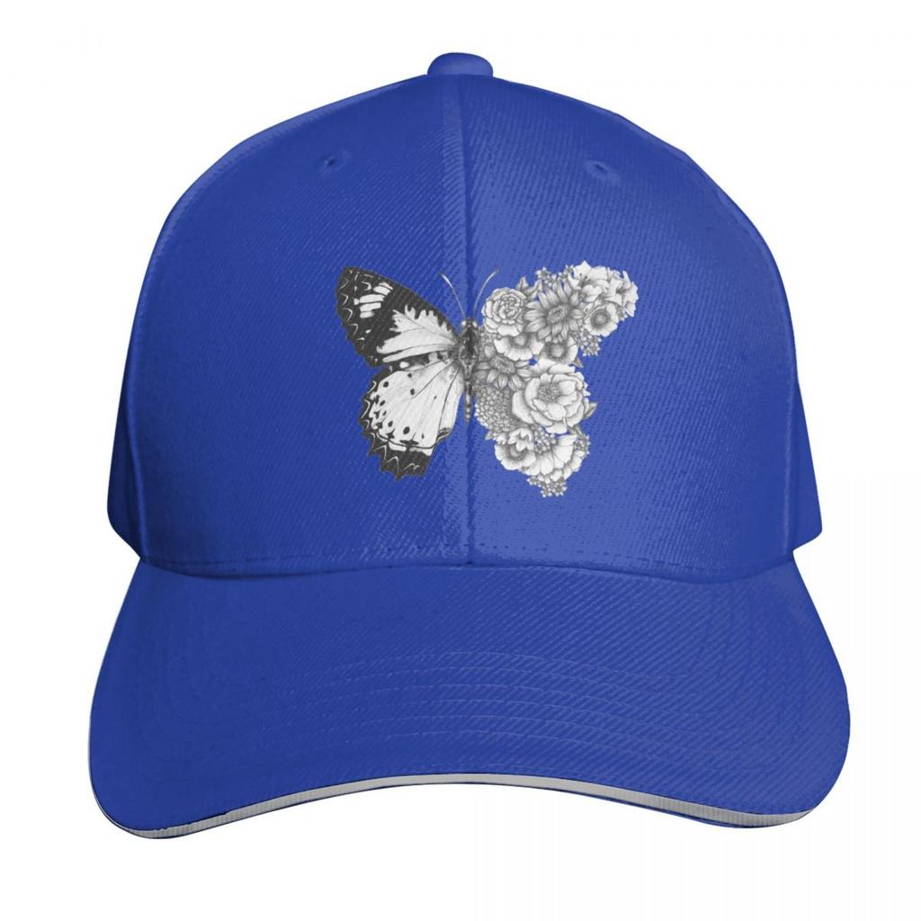 Butterfly In Bloom Baseball Cap Fun Hats Beach Outing Sailor Cap for Unisex Bobble Hat Baseball Unisex Womens