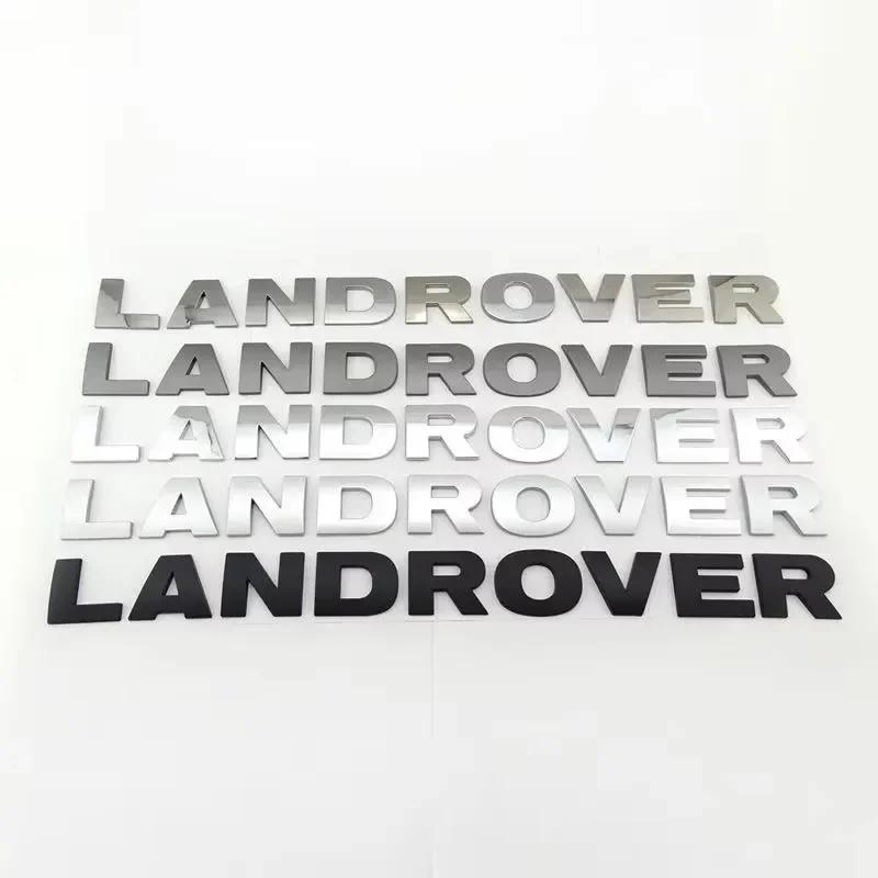 3D ABS Letters LAND ROVER Logo Rear Trunk Emblem Badge Sticker For Land Rover Range Rover Velar Sport Discovery 2 3 4 Defende SA1
