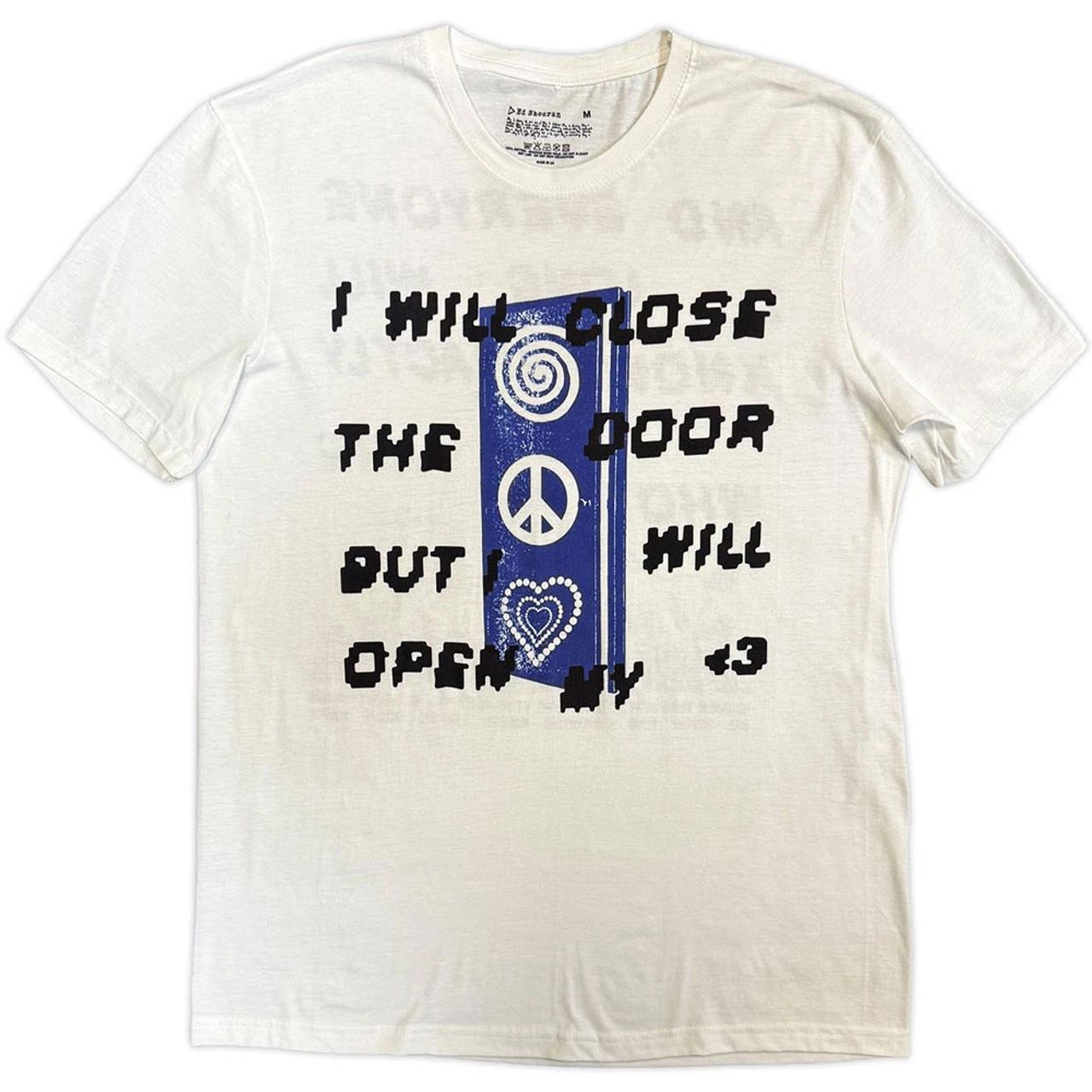 Ed Sheeran Close The Door Official Tee T-Shirt Mens L