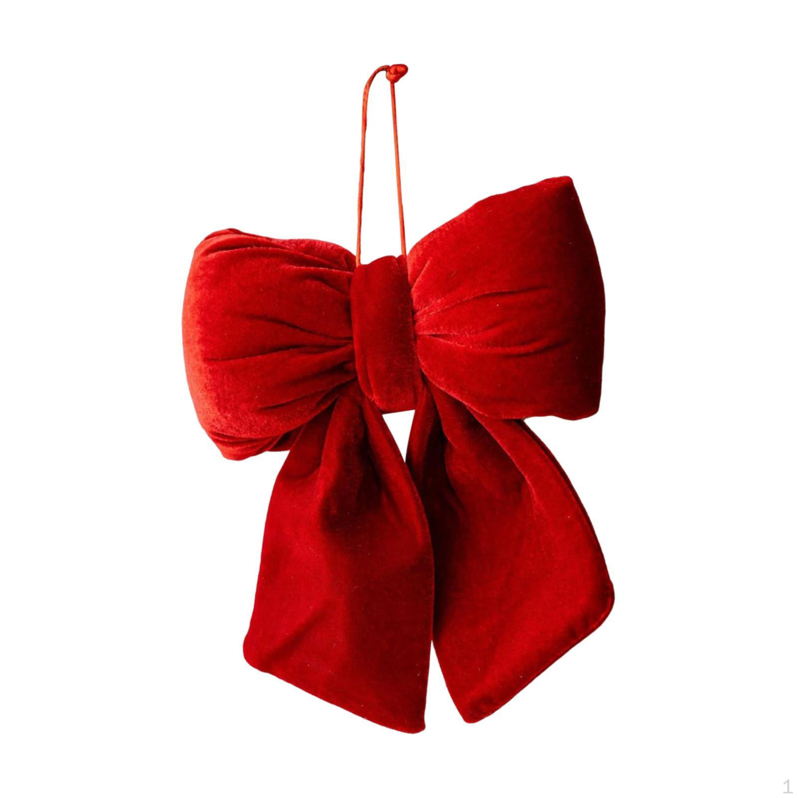 

, Decorative, Creative Velvet Bow, Hanging Ornament for Garland, Fireplace And Home. S