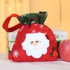 Christmas Gift Bags 3D Snowman Santa Elk Doll Reusable Xmas Burlap Sacks with Handle for Christmas Party Favors Holiday Presents Wrapping