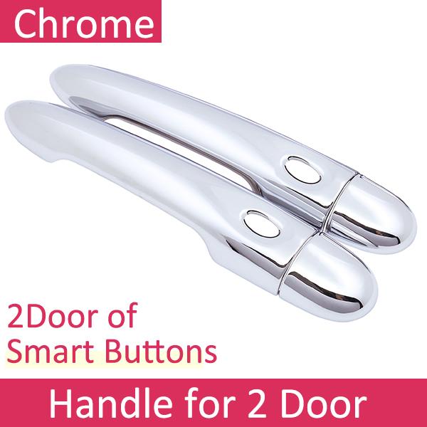 For Renault Zoe Z.E 2012~ Chrome Exterior Door Handle Cover Car Accessories Stickers Trim 2013 2014 2015 2016 2017 2018