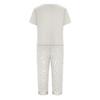 Women's Printed Short Sleeve Pajama Set - Casual Two Piece Sleepwear with Pants