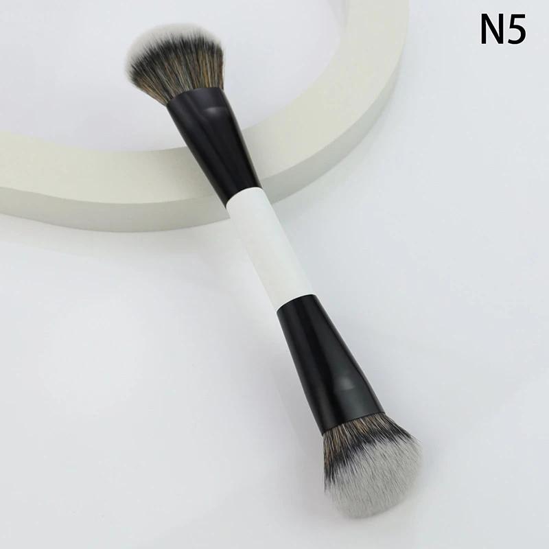 1/4PCS Multi-Functional Foundation Makeup Brush Double-ended Contour Brush For Beauty Blending Liquid Powder Concealer Cream