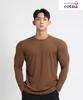 Rvd Premium Plain Muscle Fit Long Sleeve Tee (Brown)