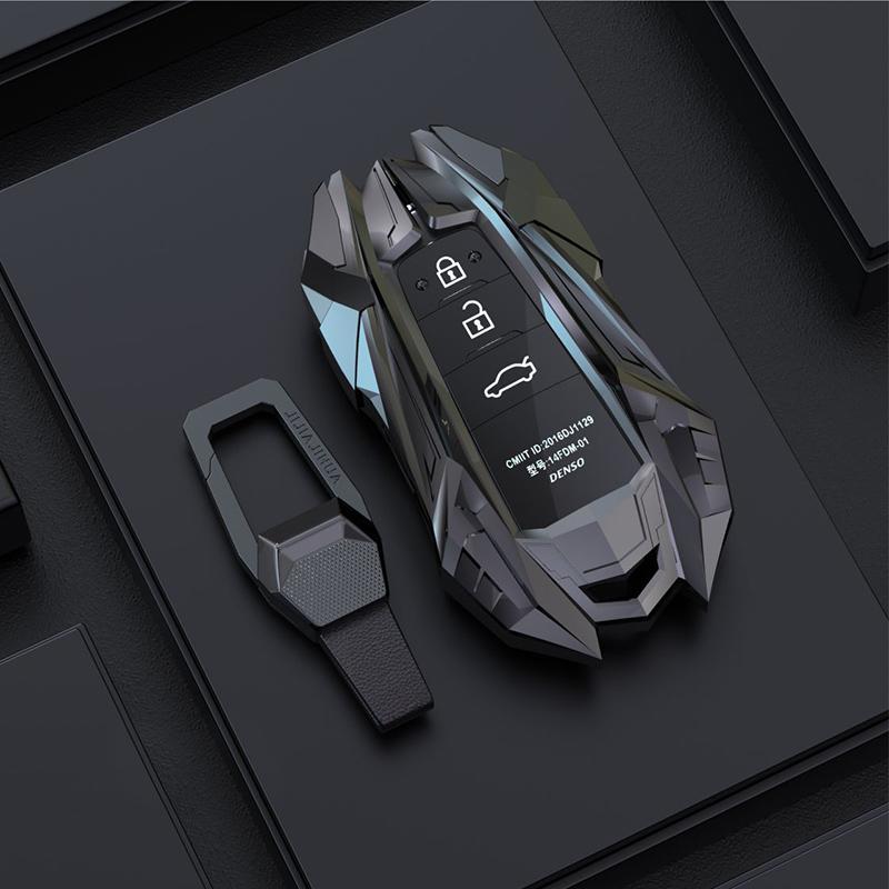 1 Pcs Zinc Alloy Car Key Cover Case Accessories Keychain Covers Protect For Toyota Prius Camry Corolla C-HR CHR RAV4 Prado 2018