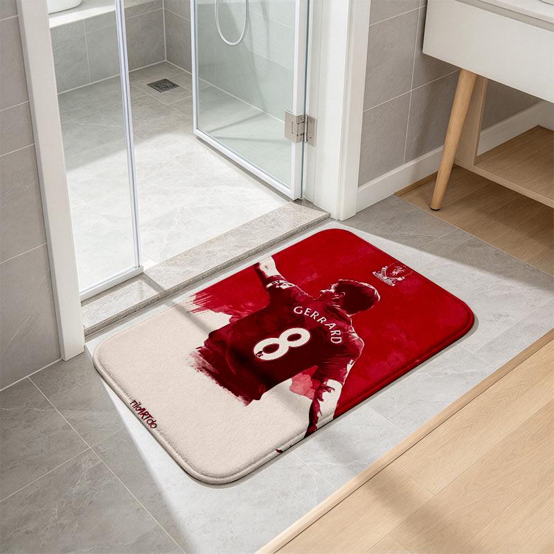L.F.C. football team Flannel Kitchen Mat Christmas Soft Area Rug Non Slip Floor Carpet Home Decoration