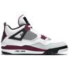 Paris Saint-Germain X Air Jordan 4 Retro Bordeaux Unisex Sneakers White Neutral-Grey Black CZ5624-100